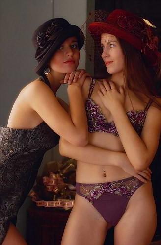 21P Classy lesbians rubbing hard nipples