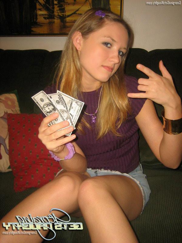 15P Georgina Naughty masturbates on sofa
