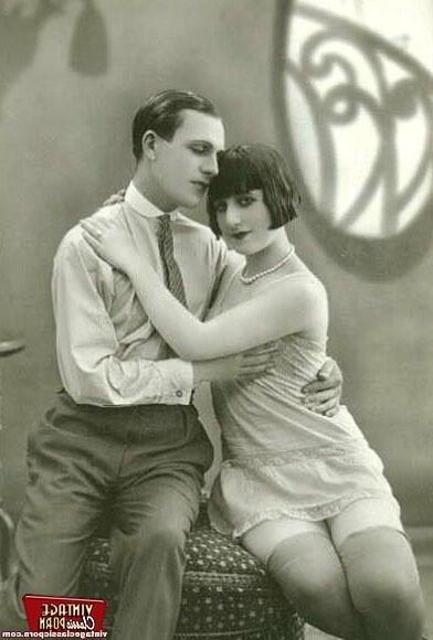 12P Several horny vintage couples enjoying the classic cock
