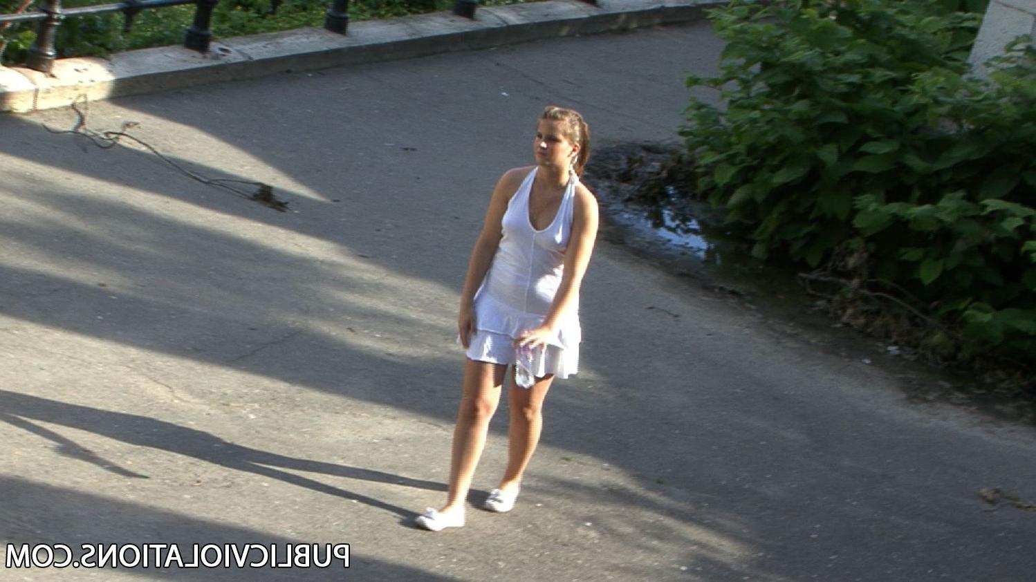 16P Violated babe in public exposed