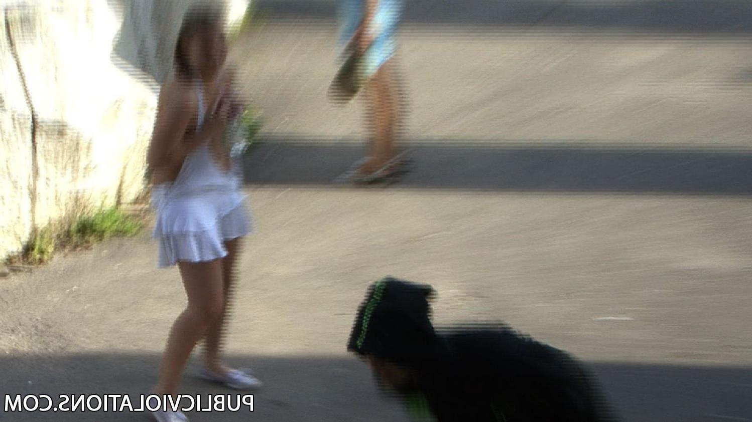 16P Violated babe in public exposed