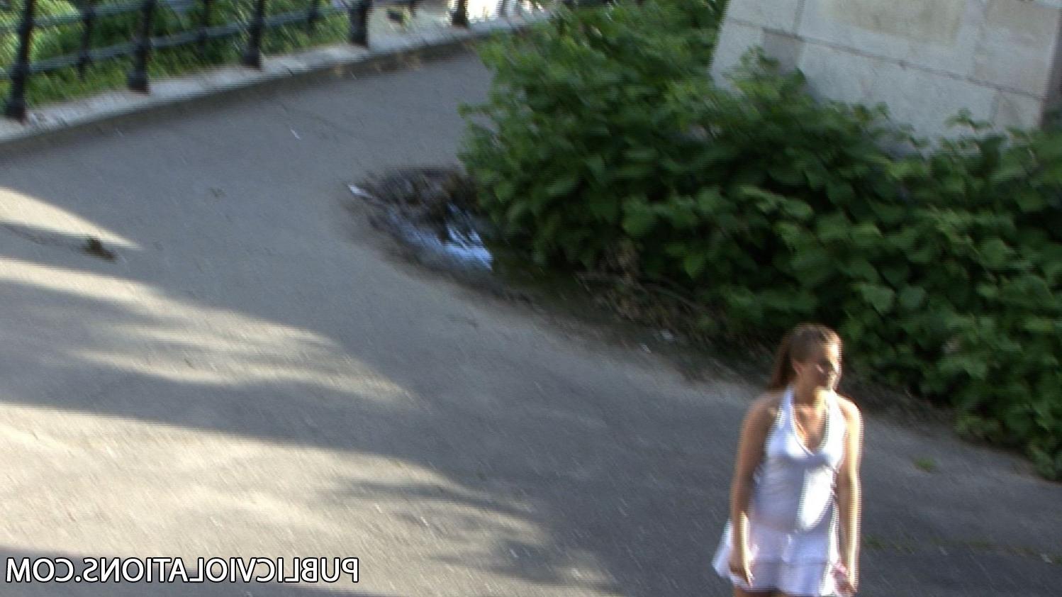 16P Violated babe in public exposed