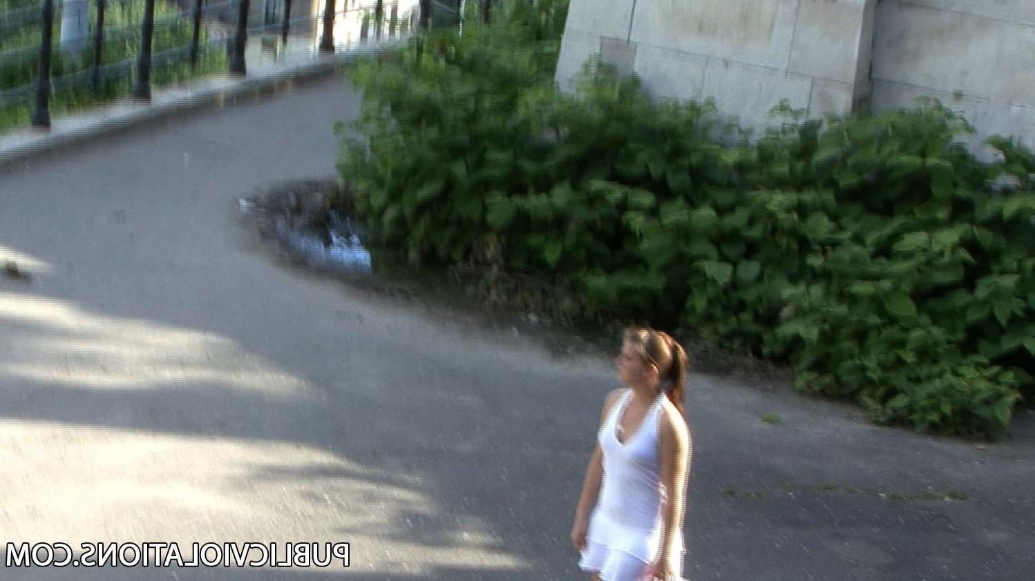 16P Violated babe in public exposed