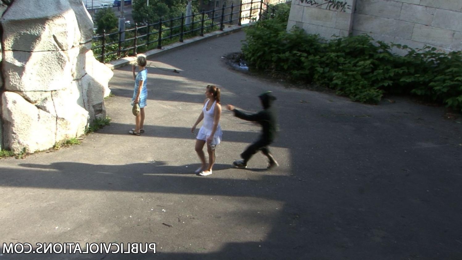 16P Violated babe in public exposed
