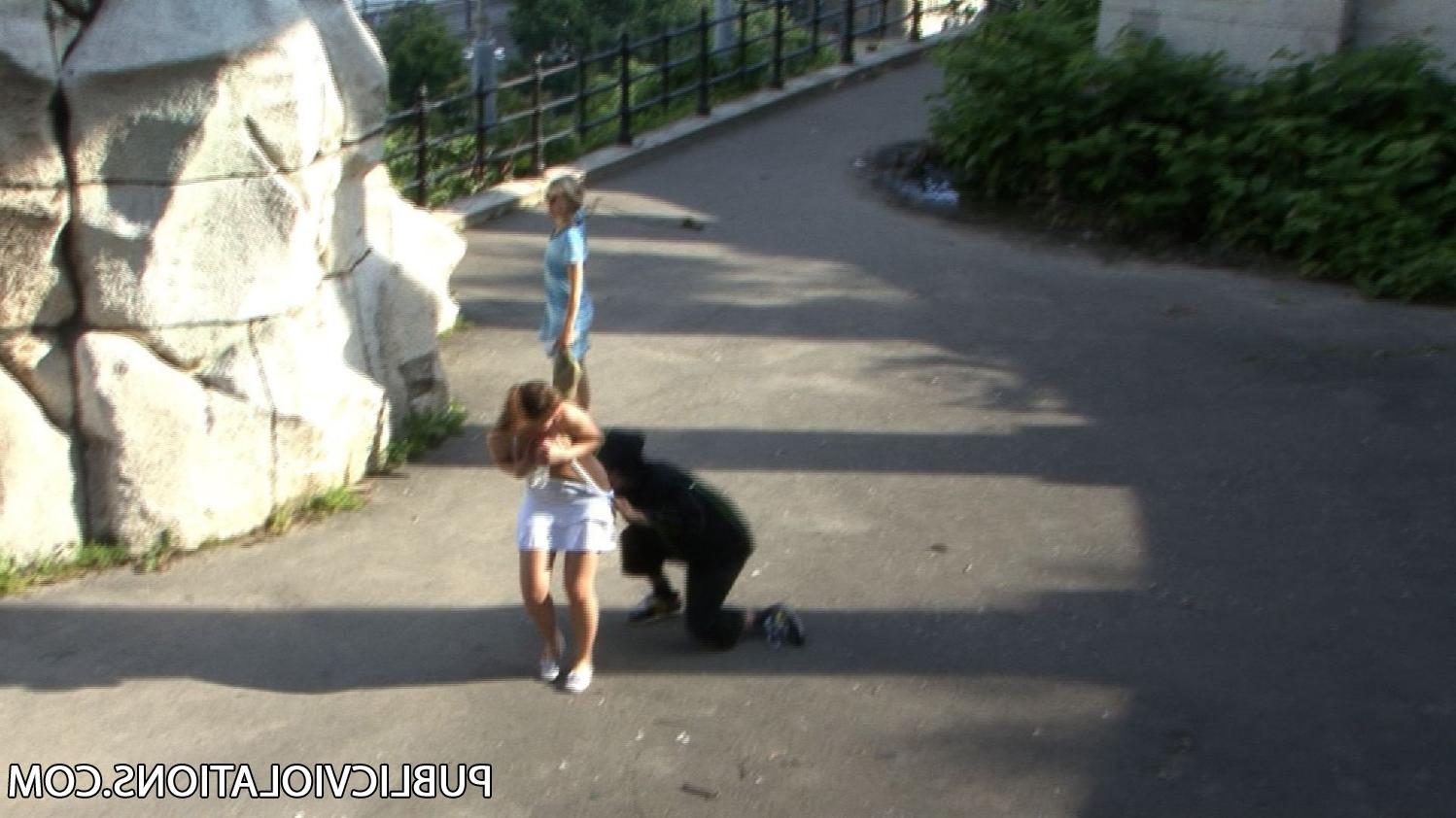 16P Violated babe in public exposed