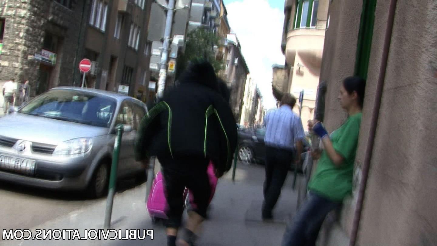 16P Violated babe in public exposed