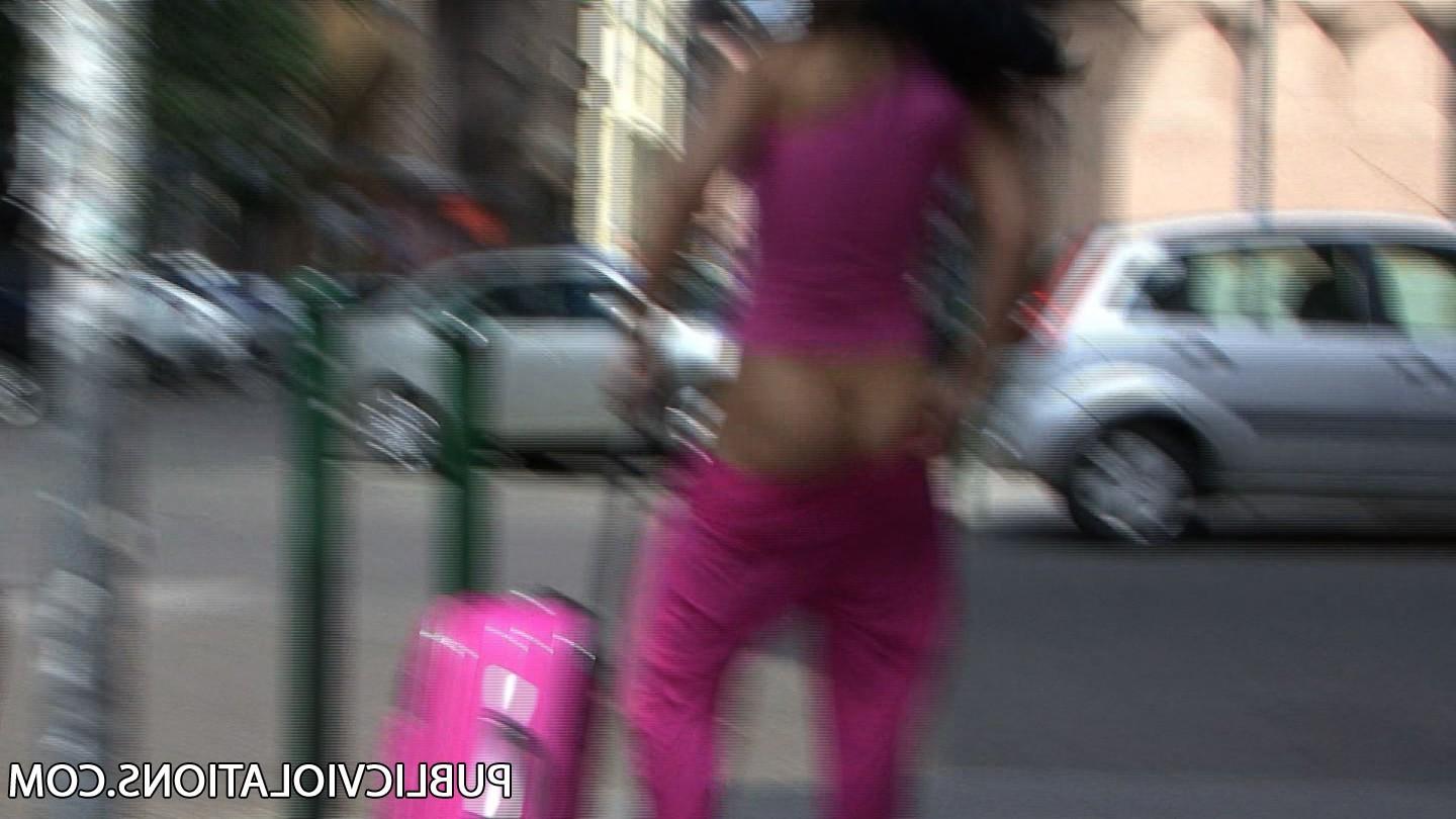 16P Violated babe in public exposed