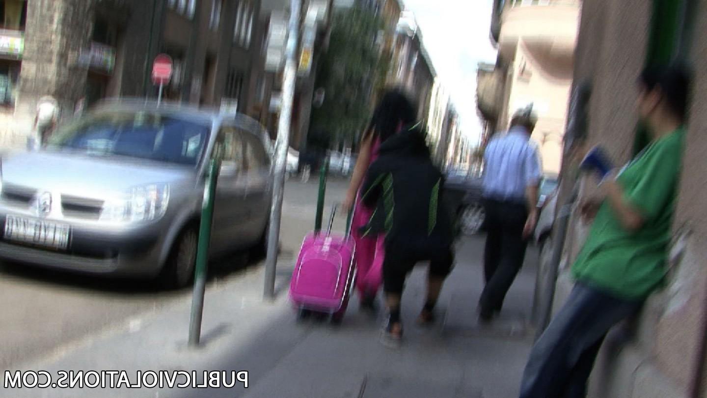 16P Violated babe in public exposed