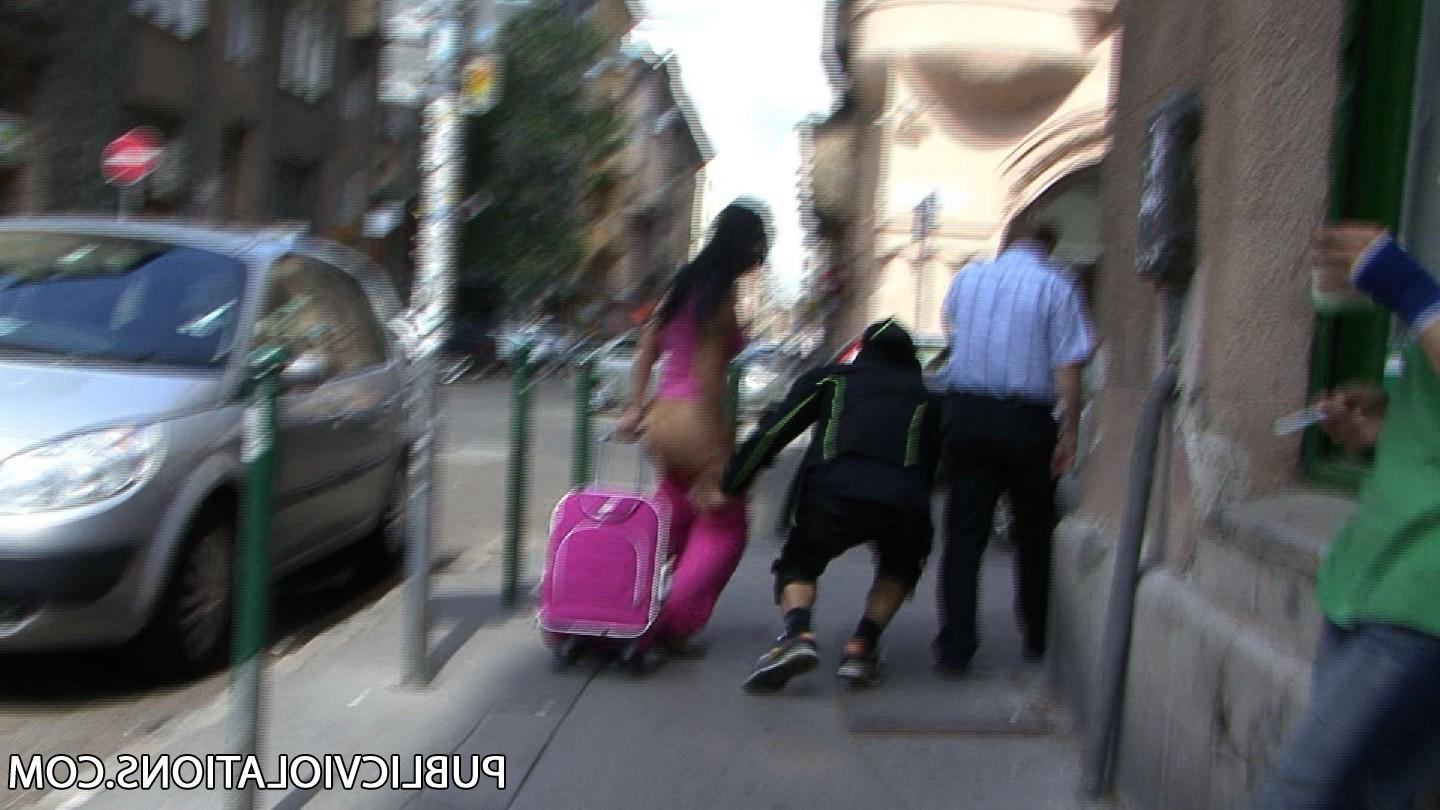 16P Violated babe in public exposed