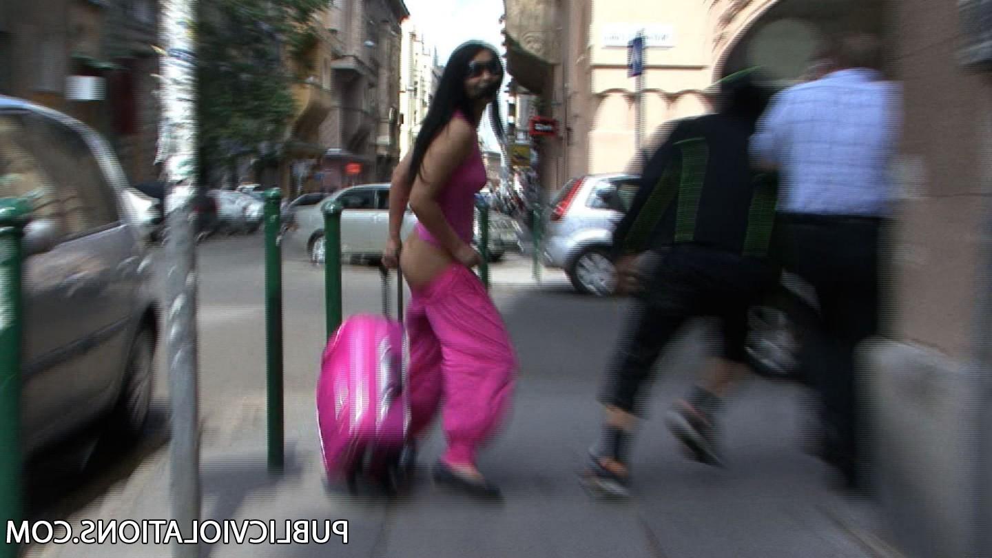 16P Violated babe in public exposed