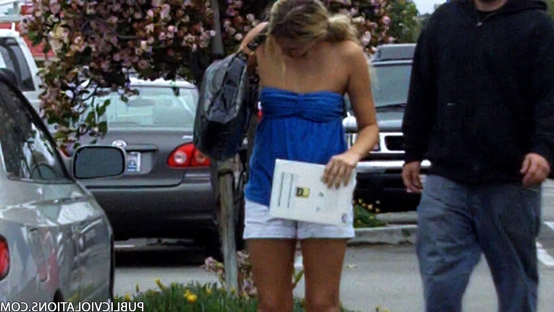 16P Violated babe in public exposed