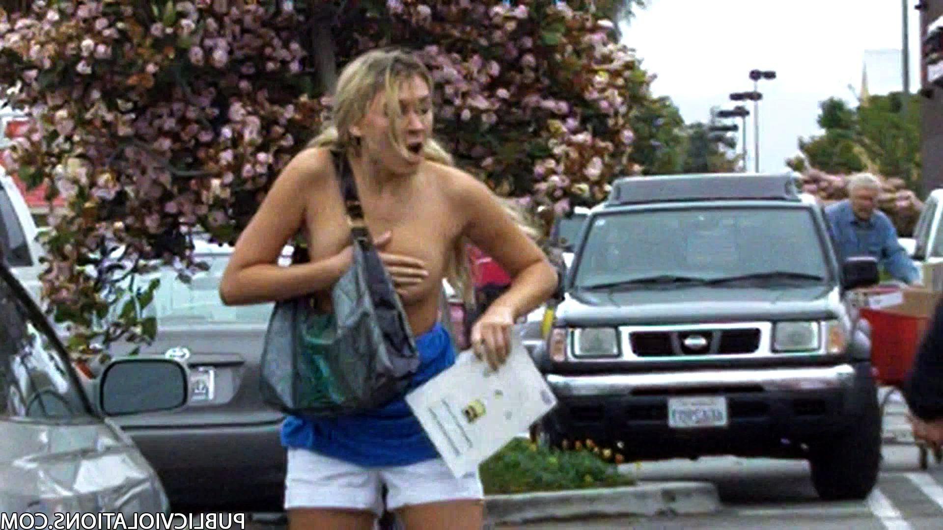16P Violated babe in public exposed