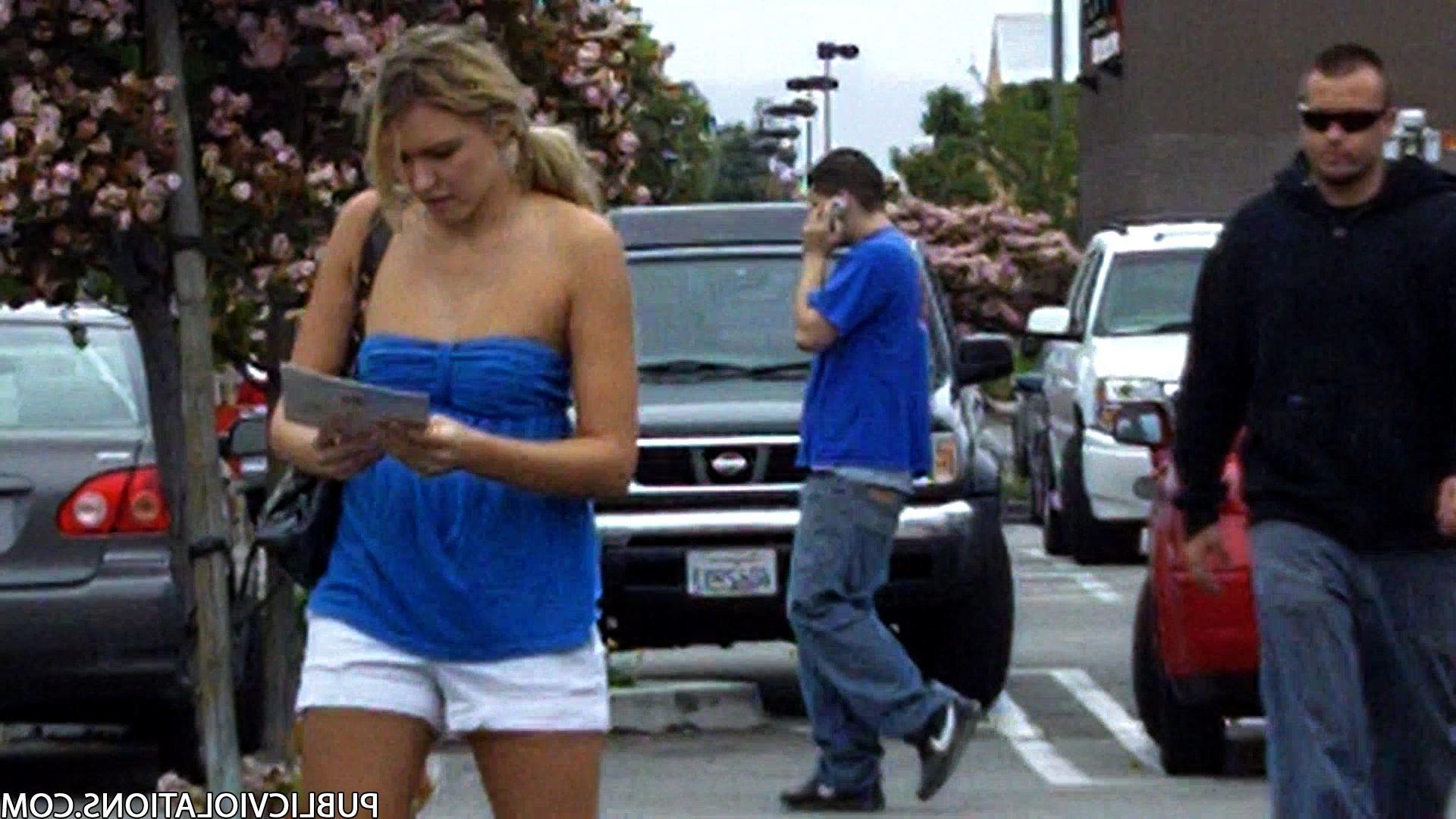 16P Violated babe in public exposed