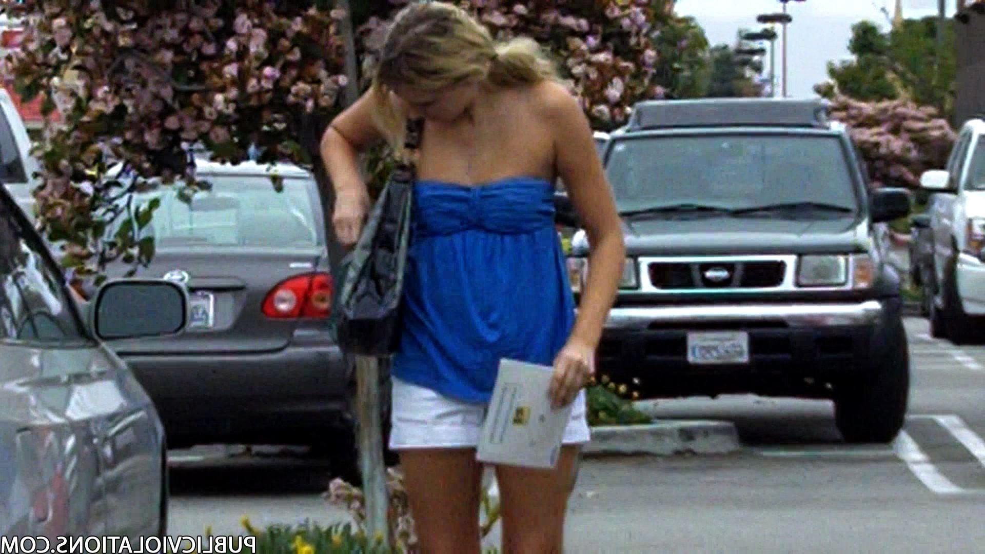 16P Violated babe in public exposed