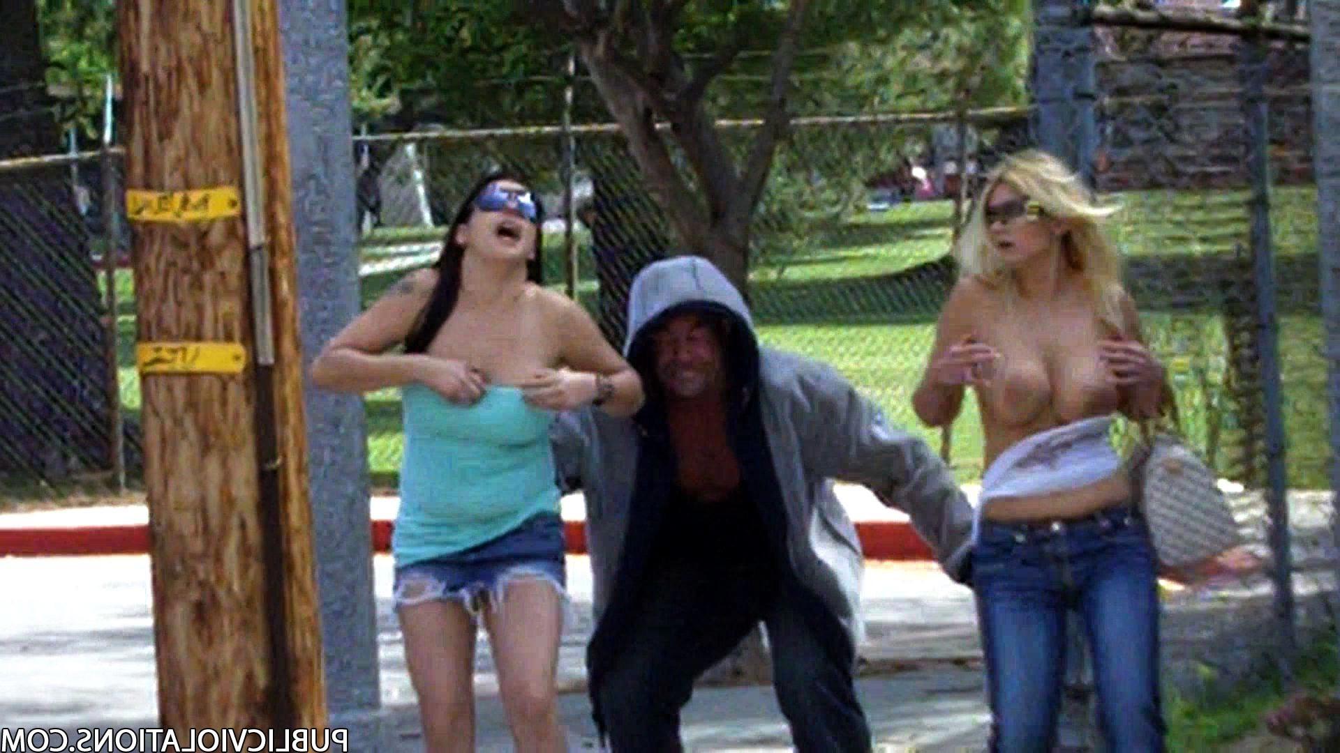 16P Violated babe in public exposed