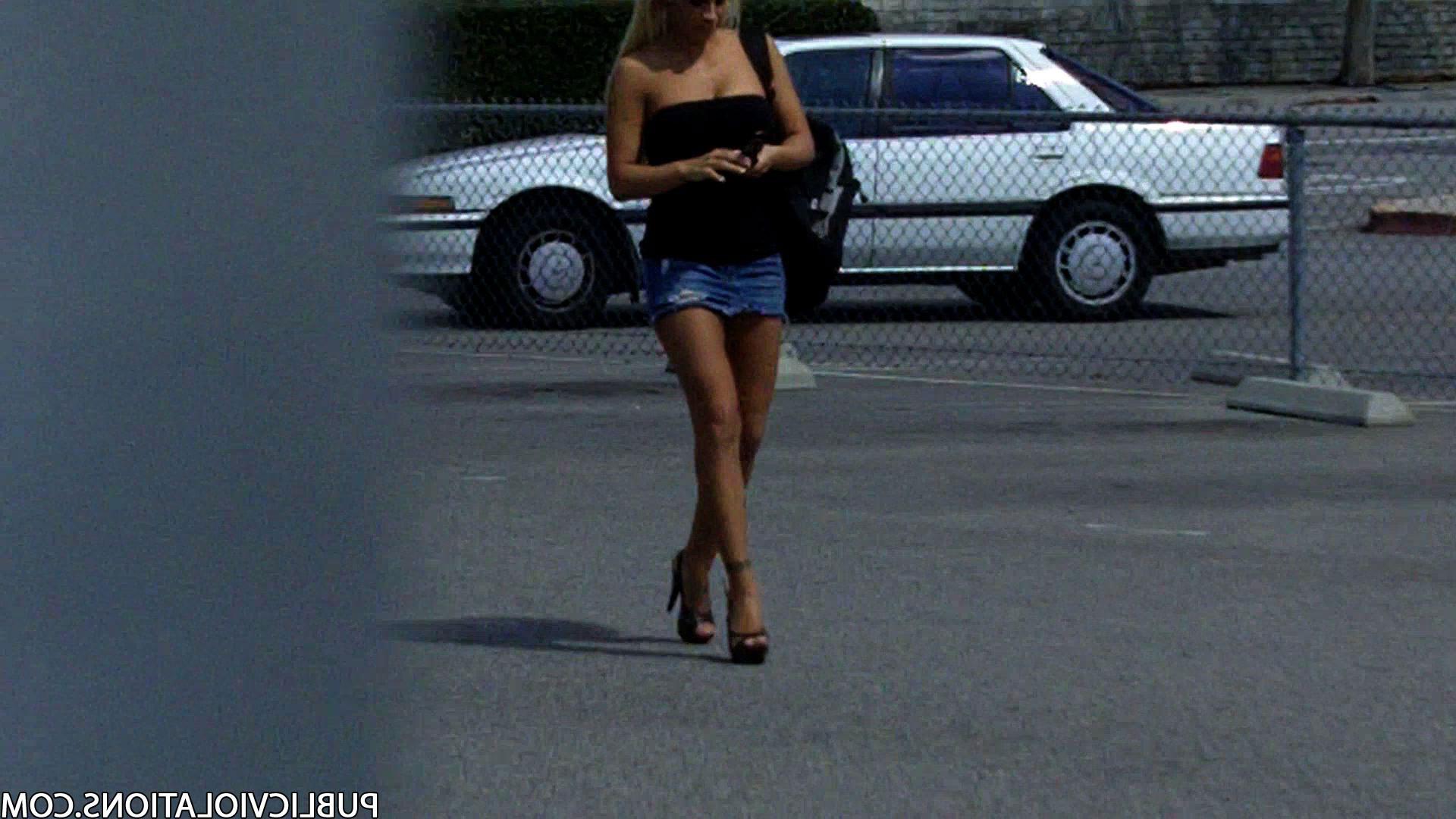 16P Violated babe in public exposed