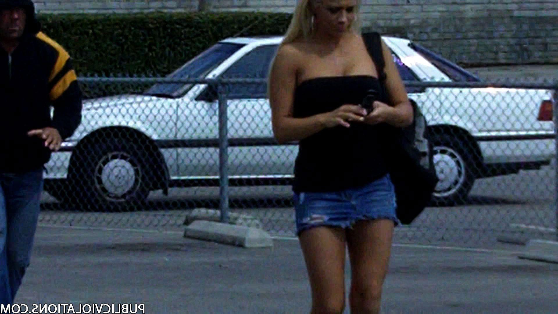 16P Violated babe in public exposed