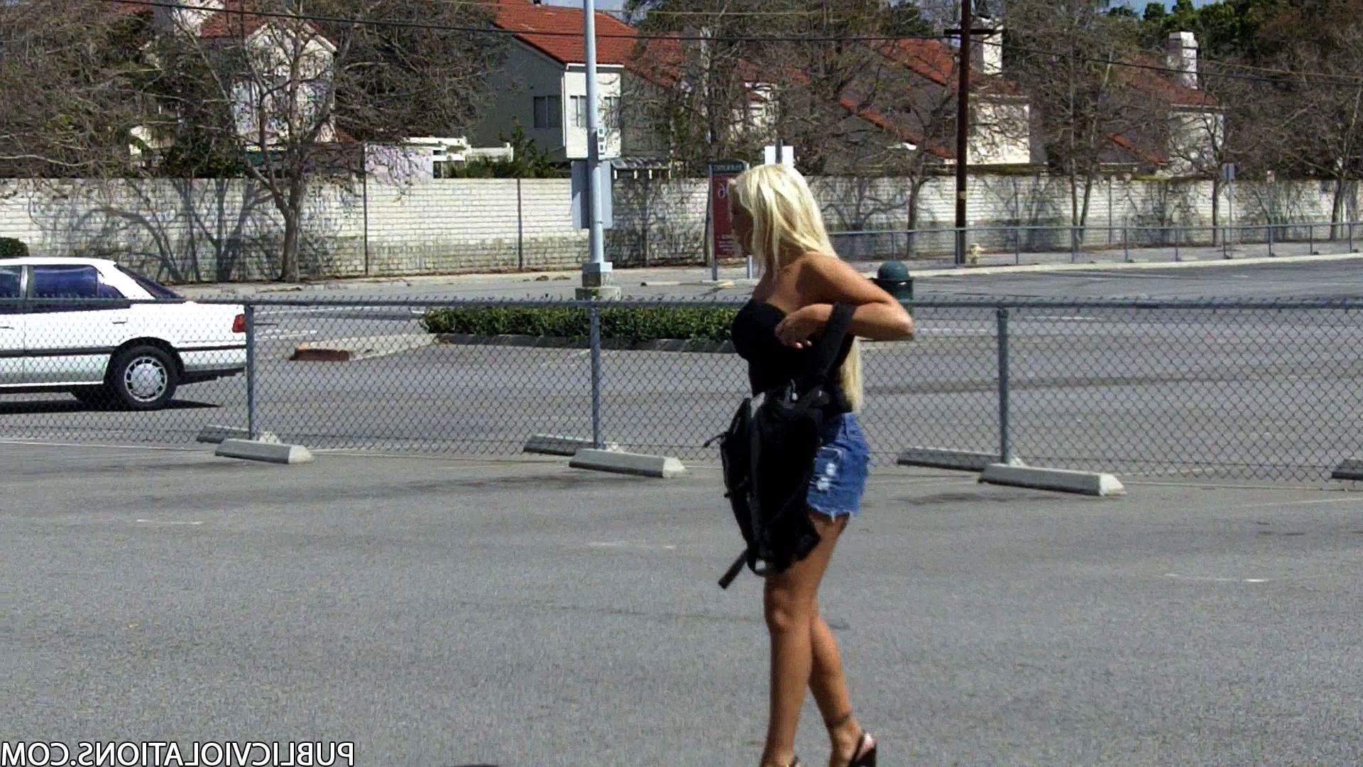 16P Violated babe in public exposed
