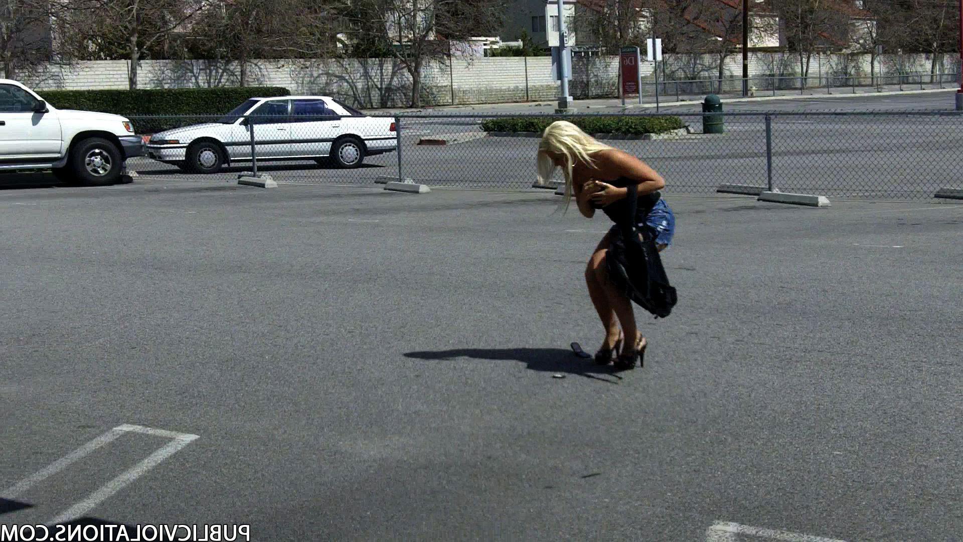 16P Violated babe in public exposed