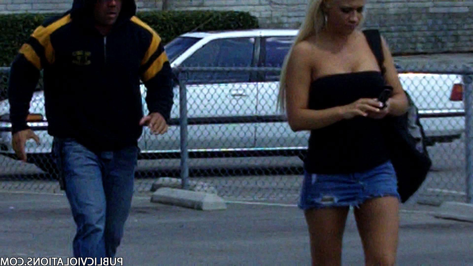 16P Violated babe in public exposed