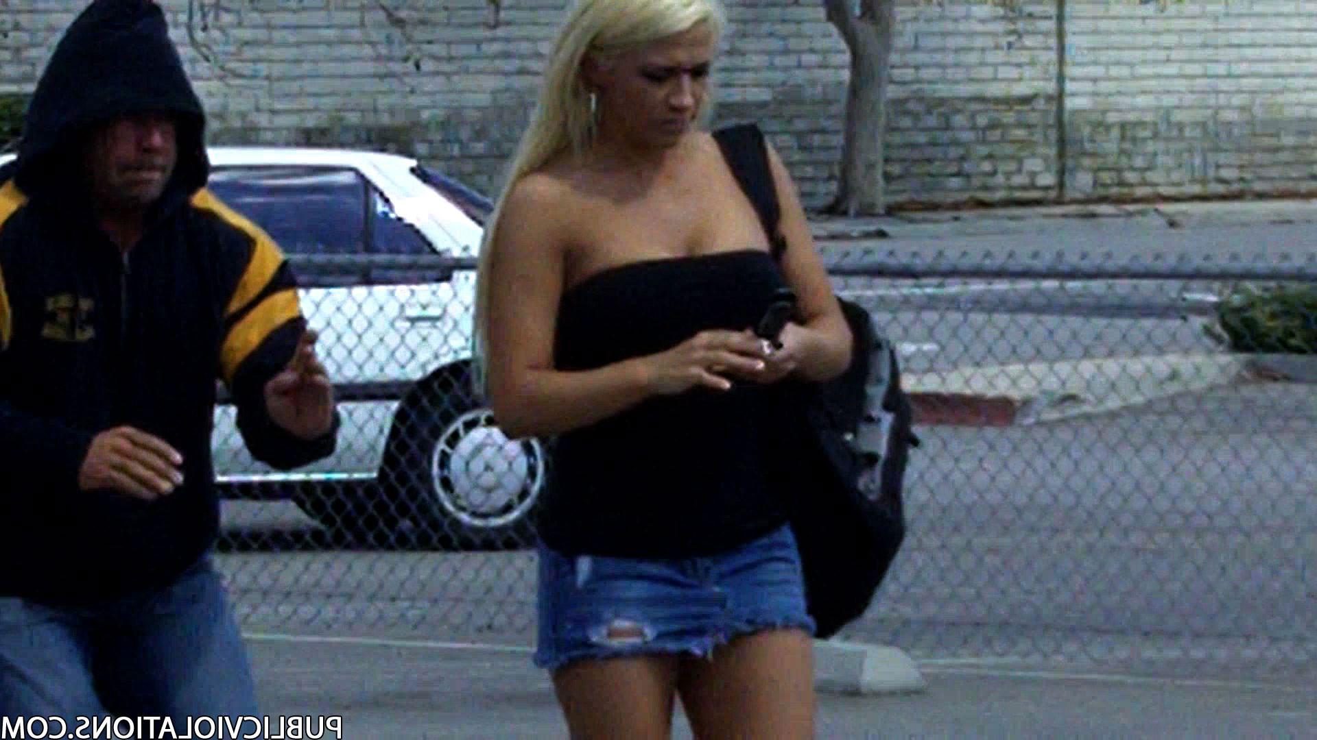 16P Violated babe in public exposed