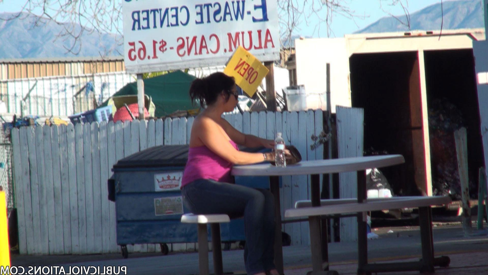 16P Violated babe in public exposed