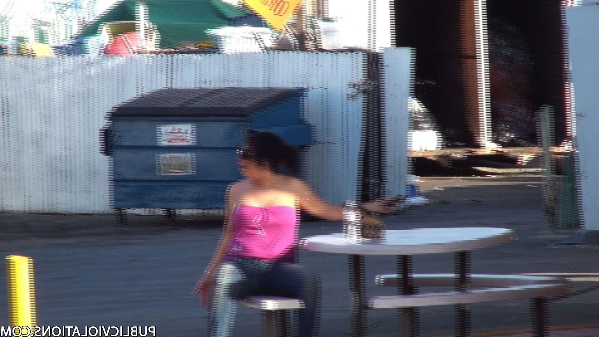 16P Violated babe in public exposed
