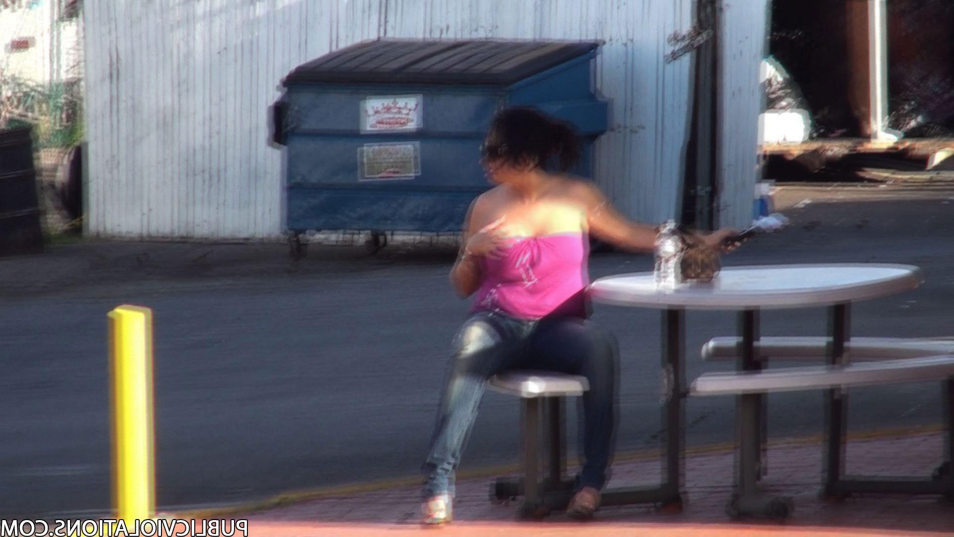 16P Violated babe in public exposed