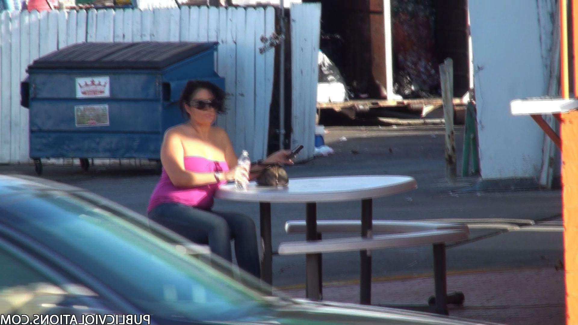 16P Violated babe in public exposed