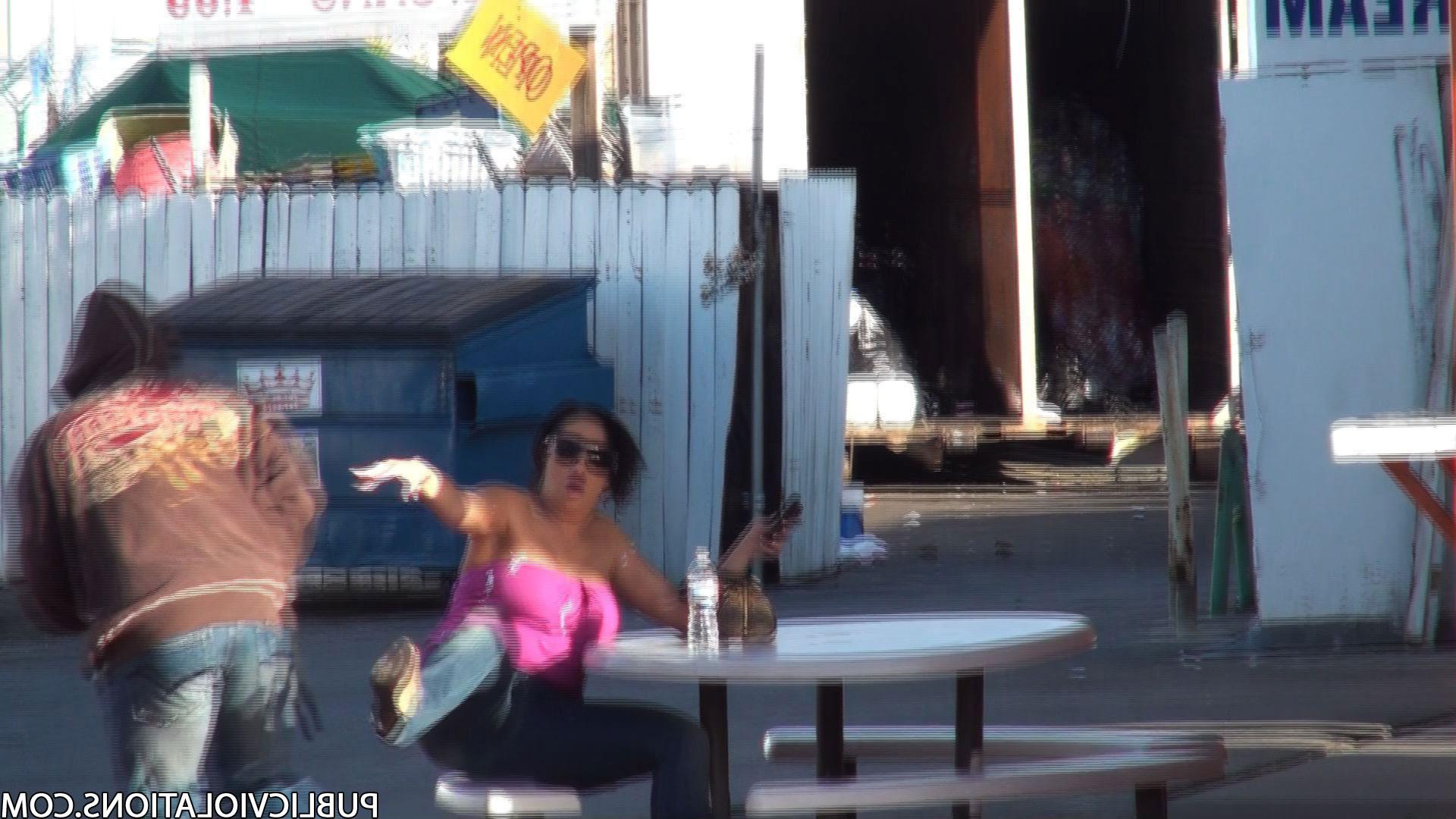 16P Violated babe in public exposed