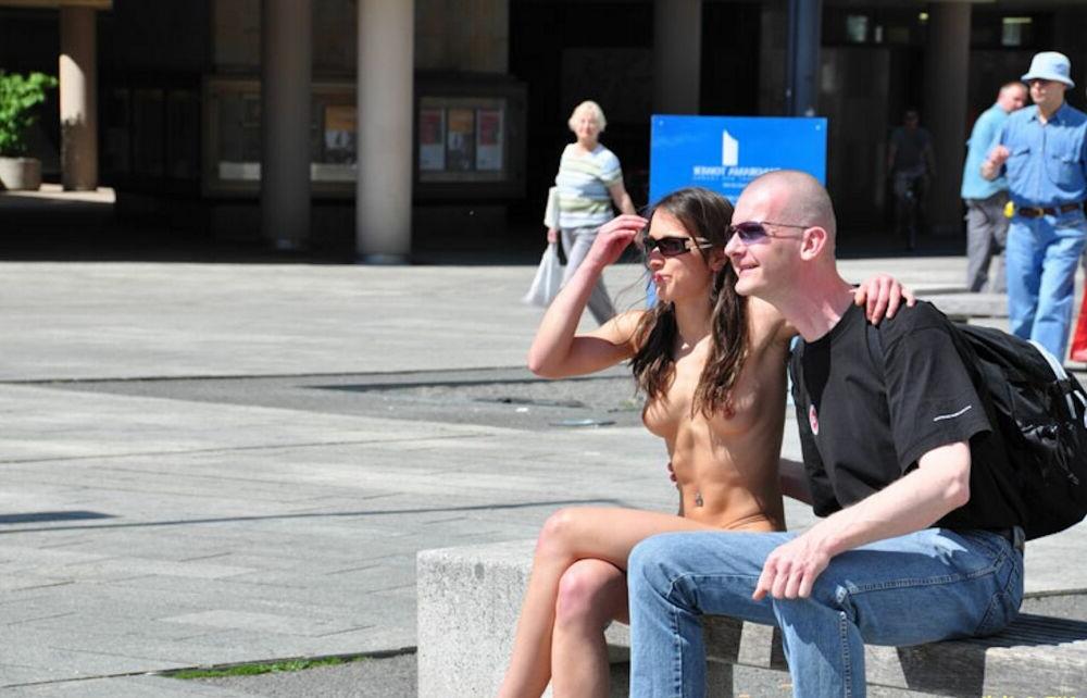 15P Wild Girlfriends getting naked in public 46