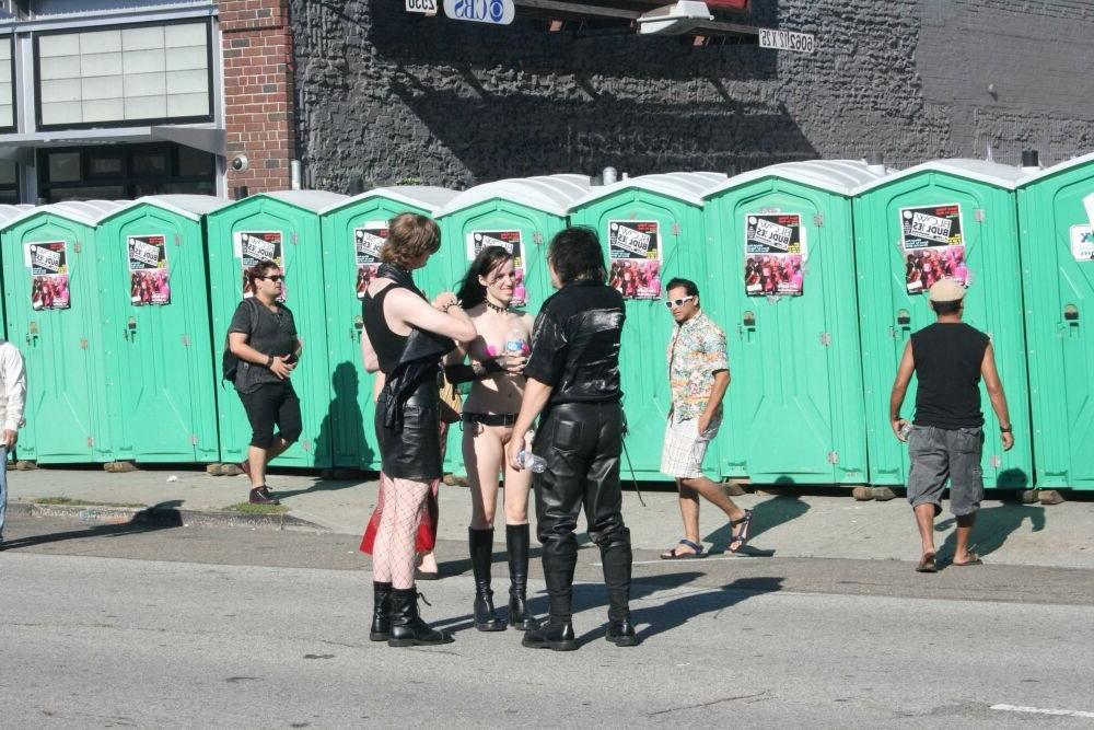 15P Wild Girlfriends getting naked in public 44