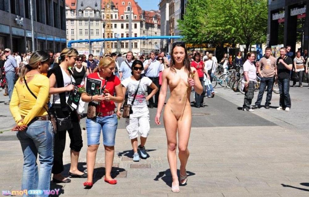 15P Wild Girlfriends getting naked in public 1