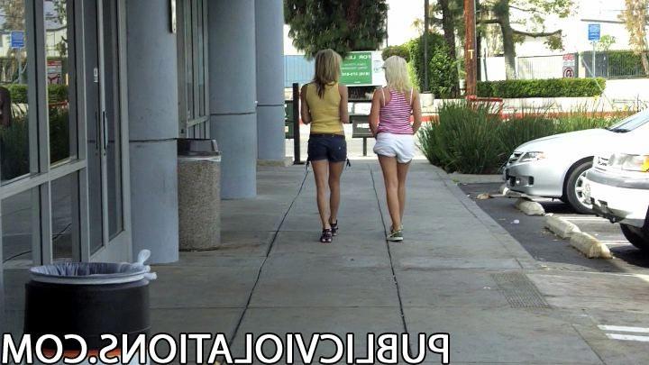 15P Cute Girls Get Their Shorts Pulled Down In Public
