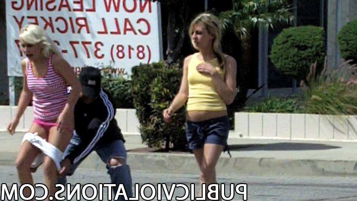 15P Cute Girls Get Their Shorts Pulled Down In Public