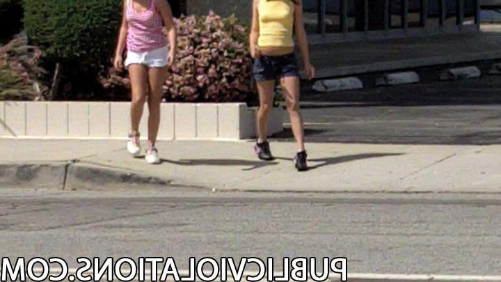 15P Cute Girls Get Their Shorts Pulled Down In Public