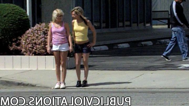 15P Cute Girls Get Their Shorts Pulled Down In Public