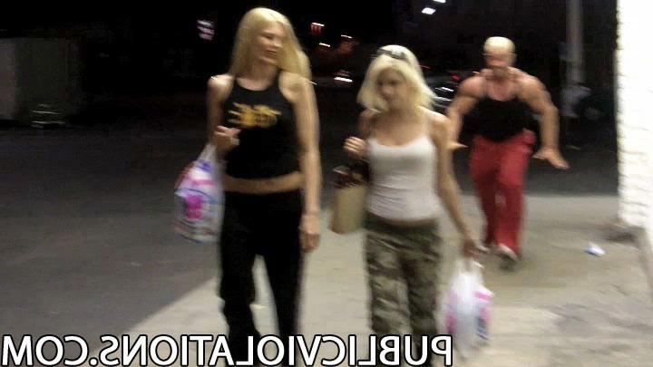 15P Blonde Girls Get Thier Pants Pulled Down In Public
