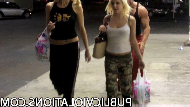 15P Blonde Girls Get Thier Pants Pulled Down In Public