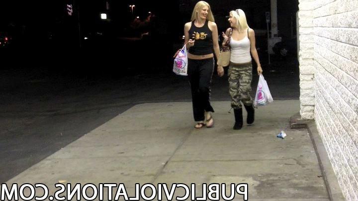 15P Blonde Girls Get Thier Pants Pulled Down In Public