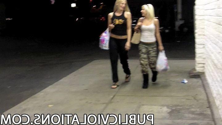 15P Blonde Girls Get Thier Pants Pulled Down In Public