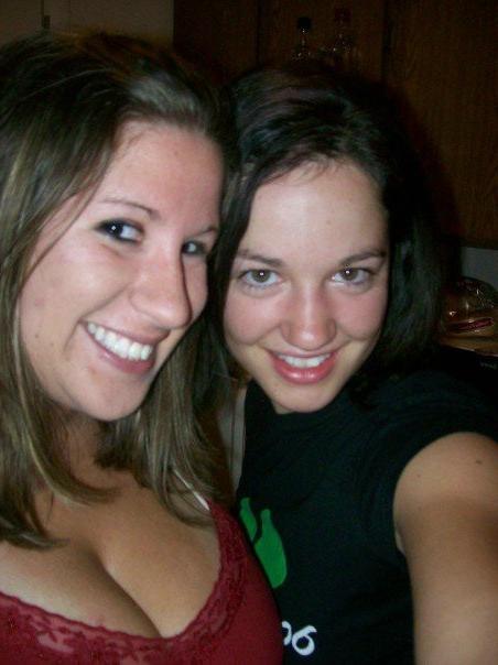 15P Busty drunk girlfriends show their cleavage at a party
