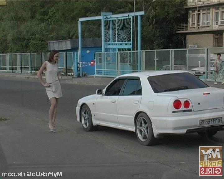 16P Girl gets pickd up and fucked in public