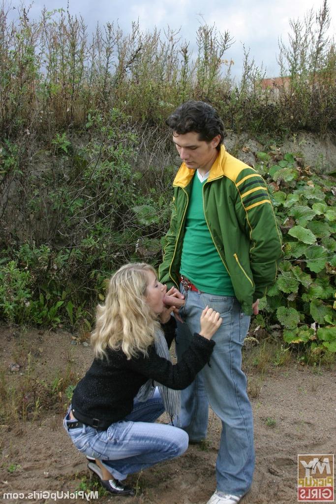 16P Girl gets pickd up and fucked in public