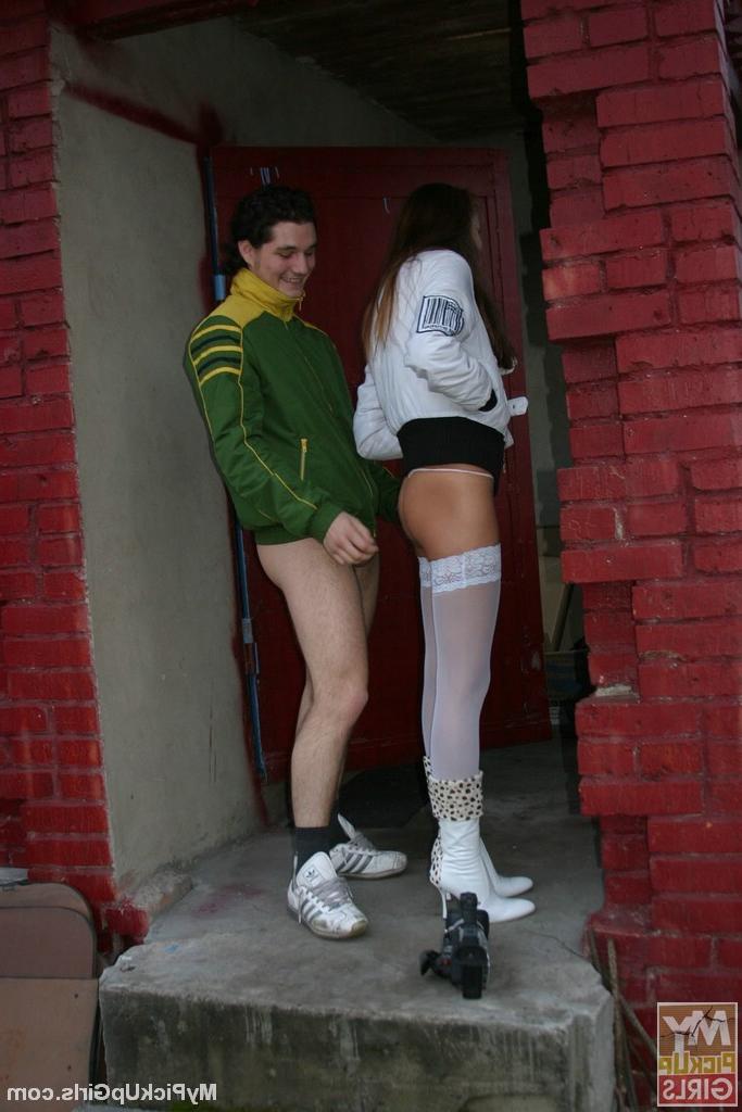 16P Girl gets pickd up and fucked in public