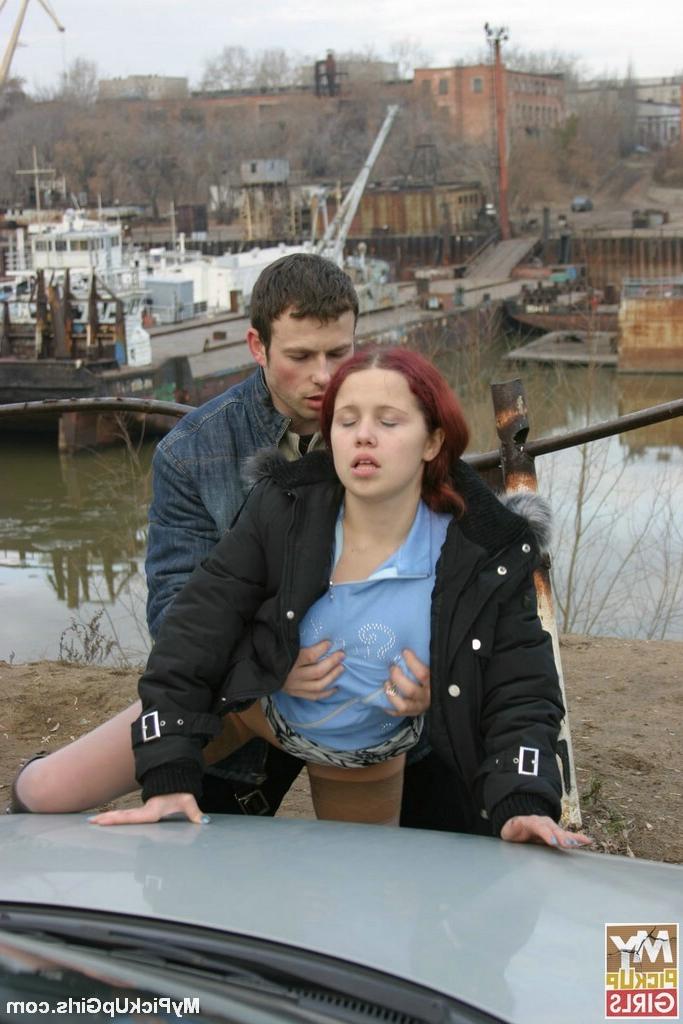 16P Girl gets pickd up and fucked in public