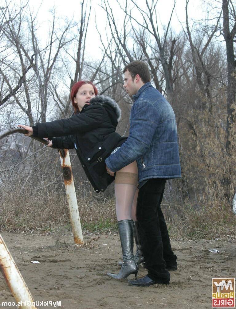 16P Girl gets pickd up and fucked in public
