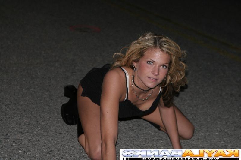 16P Adventurous blonde teen babe gets naked in public