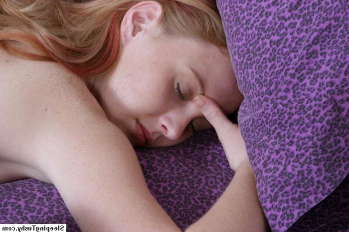 16P sleeping redhead teen in panties get fingered