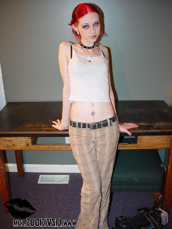 15P Teen goth Liz in panties